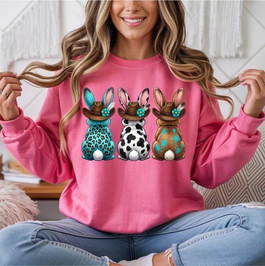 Western Bunnies Easter DTF Transfer