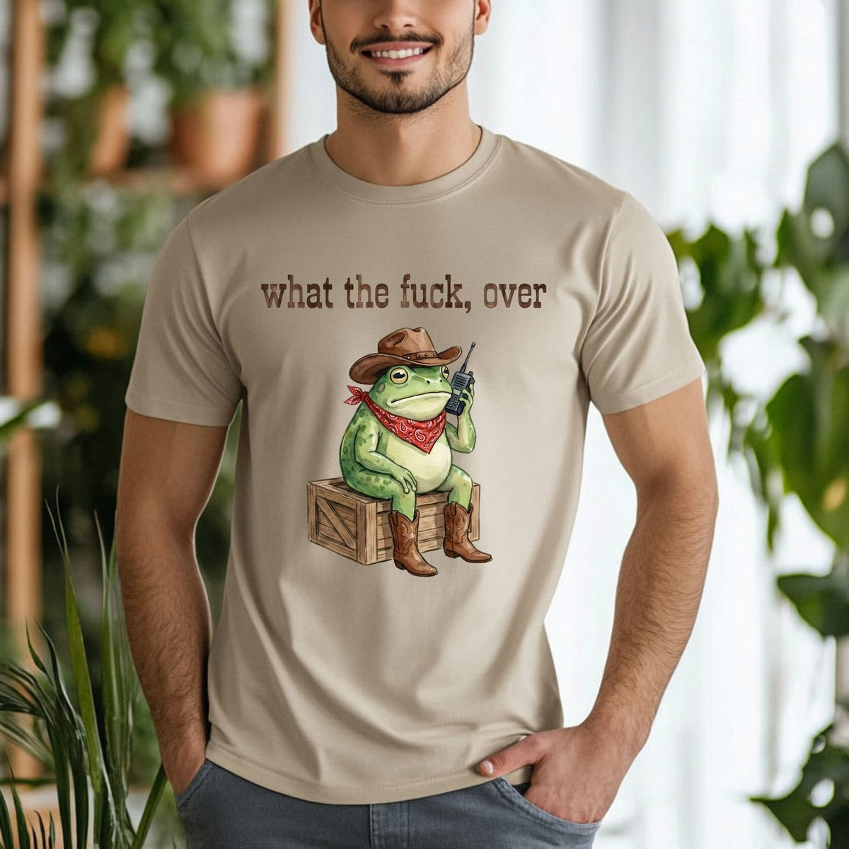 What The Fuck Frog DTF Transfer