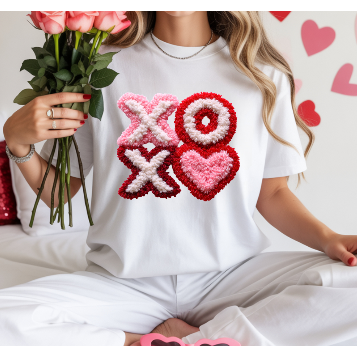 Latch Hook XOXO DTF Transfer