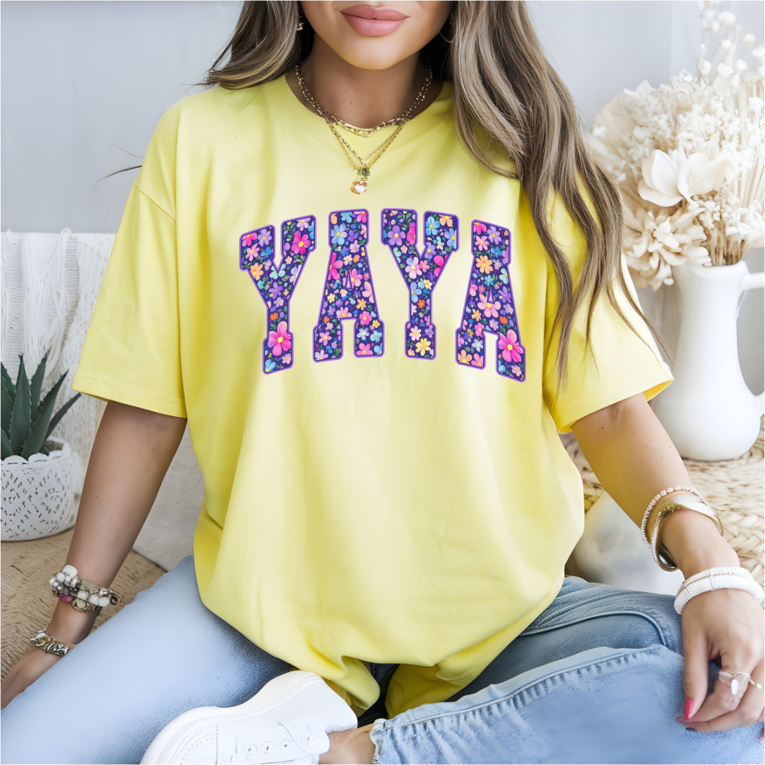 YaYa Floral DTF Transfer