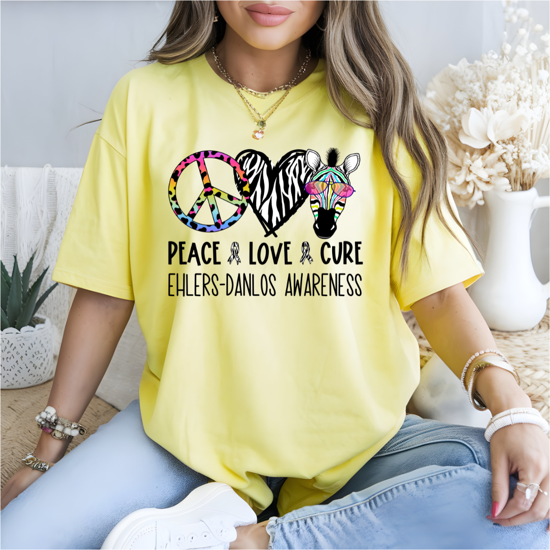 Peace Love Cure DTF Transfer
