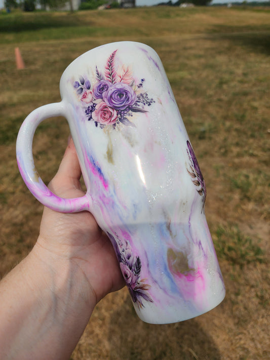 24 Oz Handle Tumbler