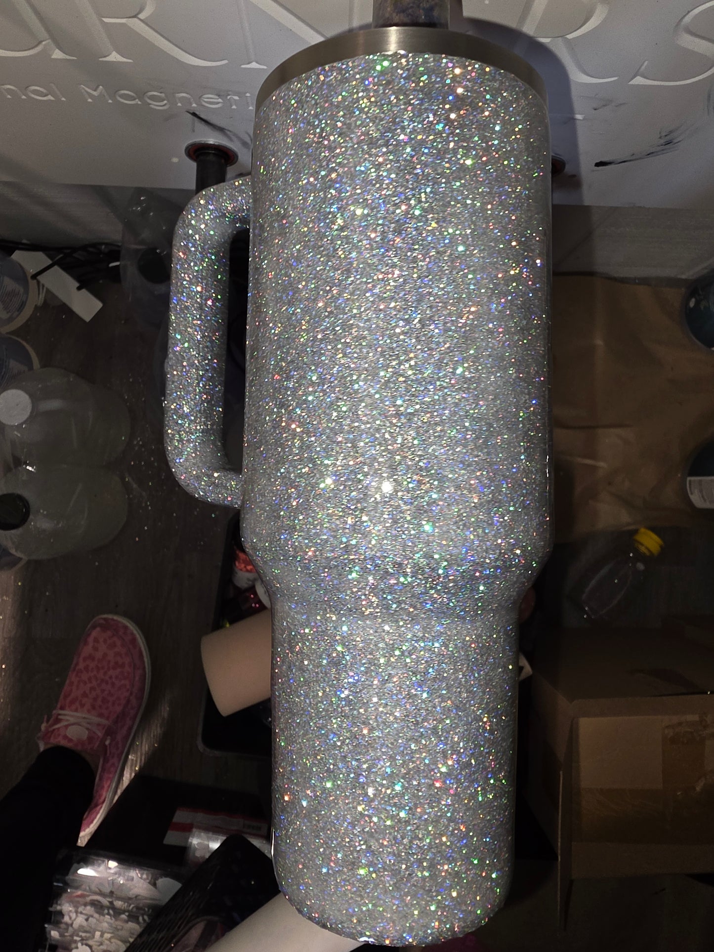 40 Oz Stanley Tumbler Protour Snowflake Peekaboo