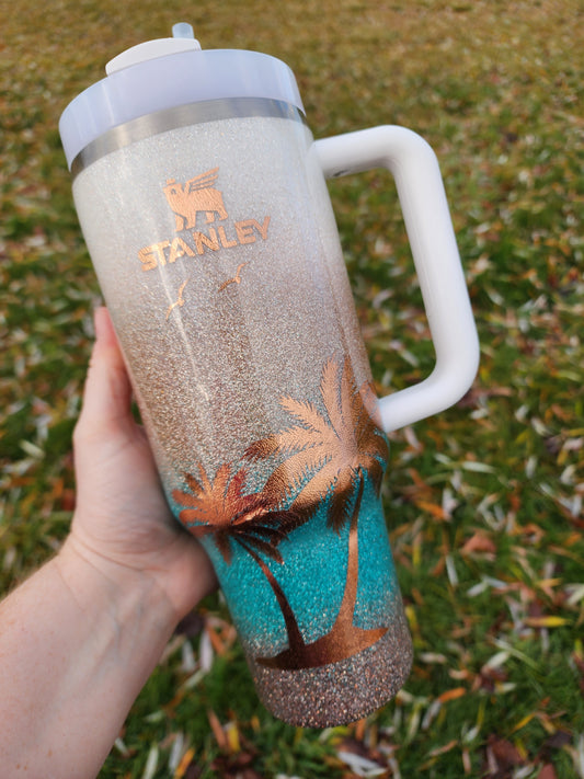 Custom Stanley Copper Beach Tumbler